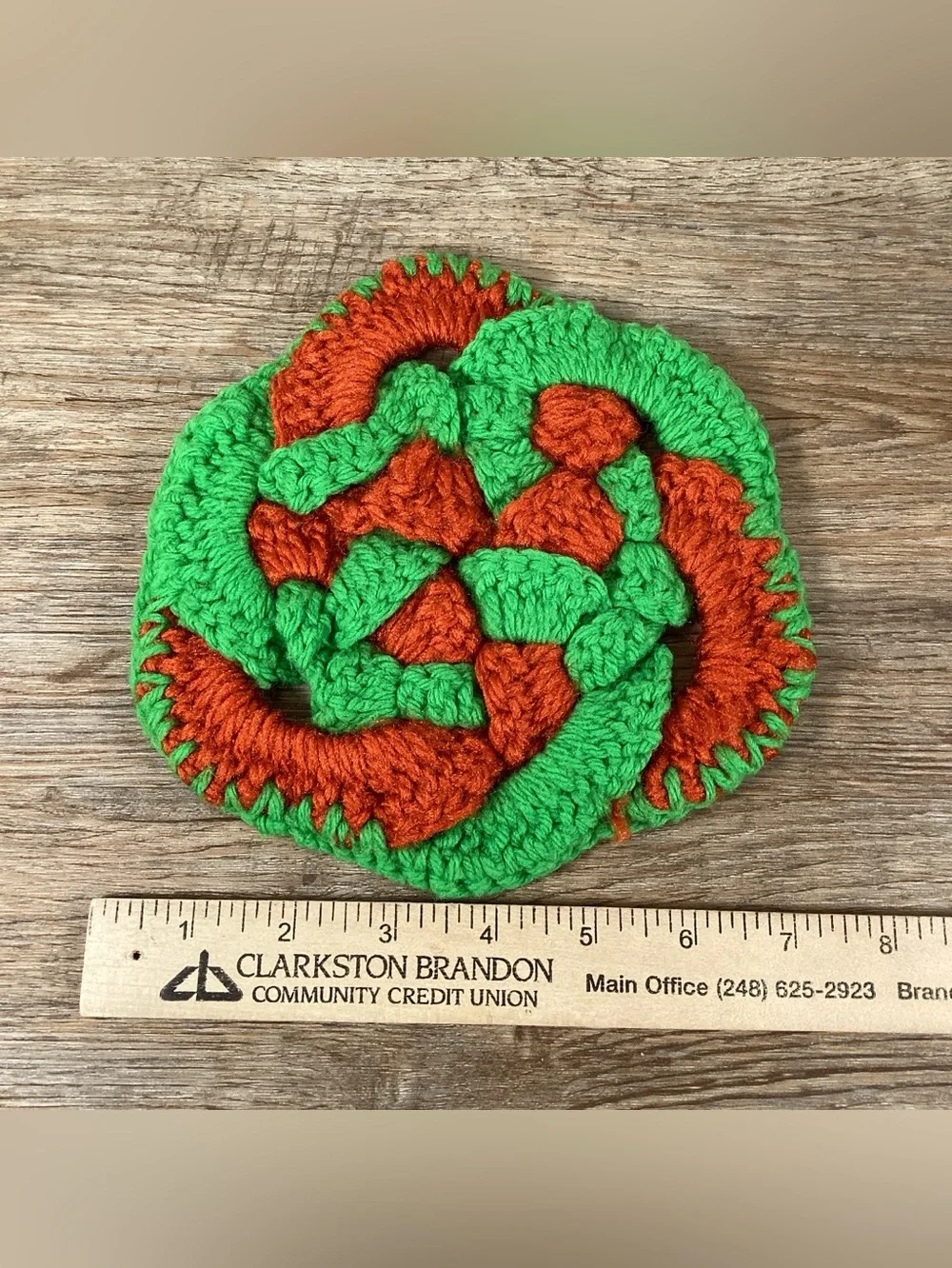 5 Vintage Hand Crocheted Pot Holders Hot Pad Trivet Granny Grannycore Set